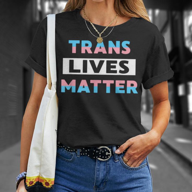 Trans Lives Matter Transgender Pride Lbgtq Equality T-Shirt Gifts for Her