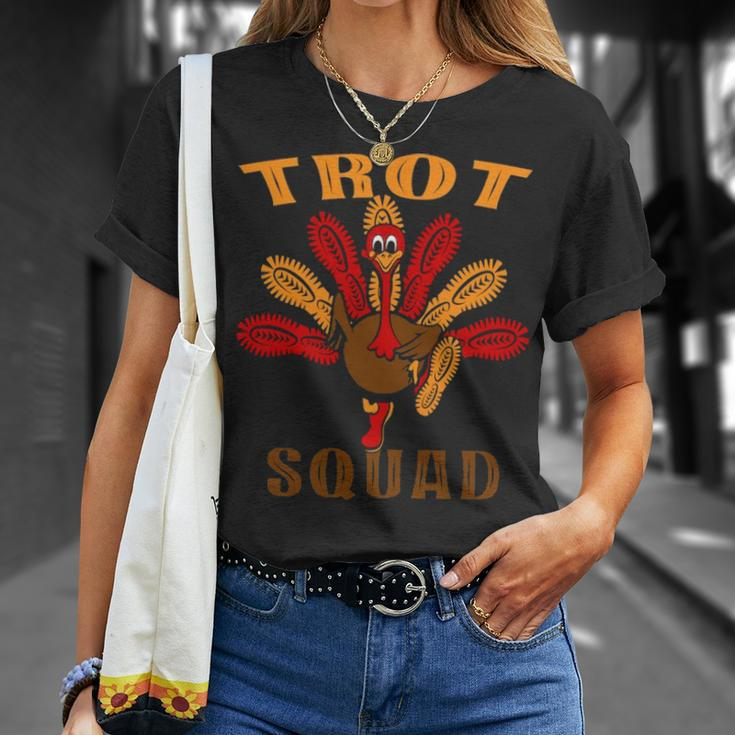 Trot Squad Thanksgiving Turkey Trot 5K Running Marathon T-Shirt Gifts for Her