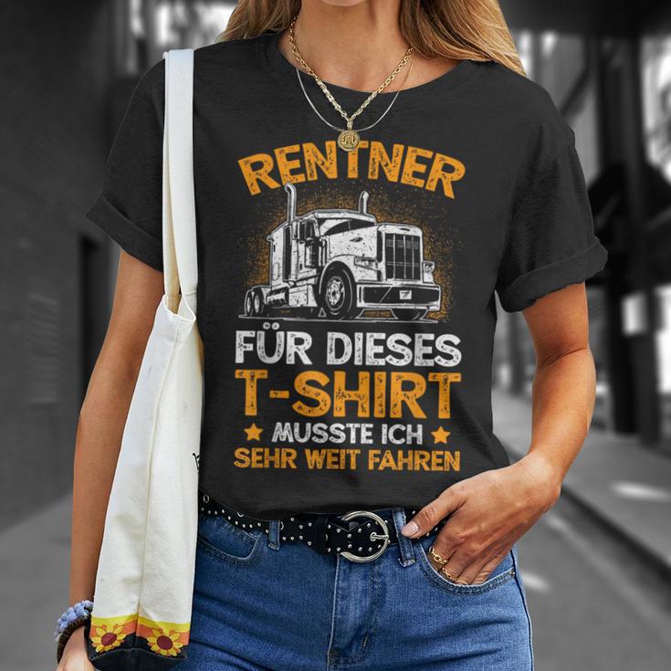 For Trucker Driver Retirement Grandpa Pensioner T-Shirt Geschenke für Sie