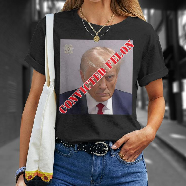 Trump 2024 Convicted Felon Stamped Guilty T-Shirt Gifts for Her