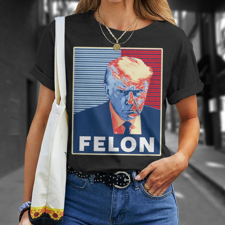 Trump Hot First American President Felon T-Shirt Gifts for Her
