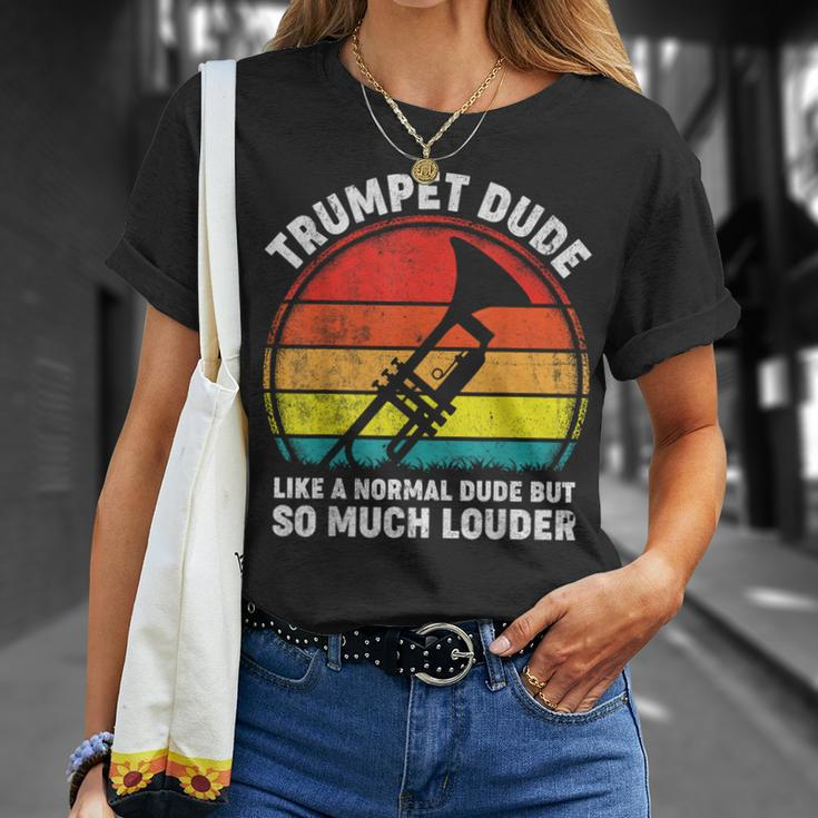 Trumpeter Marching School Band Vintage Jazz Trumpet T-Shirt Gifts for Her