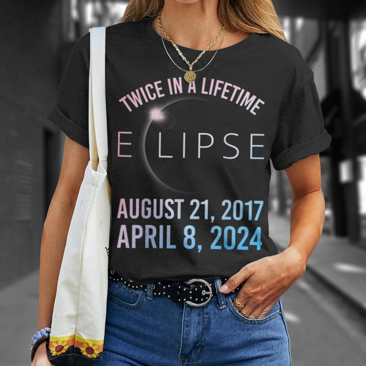 Twice In A Lifetime Solar Eclipse 2024 Total Eclipse T-Shirt Gifts for Her