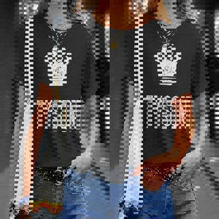 Tyson The King Crown & Name For Called Tyson T-Shirt Gifts for Her