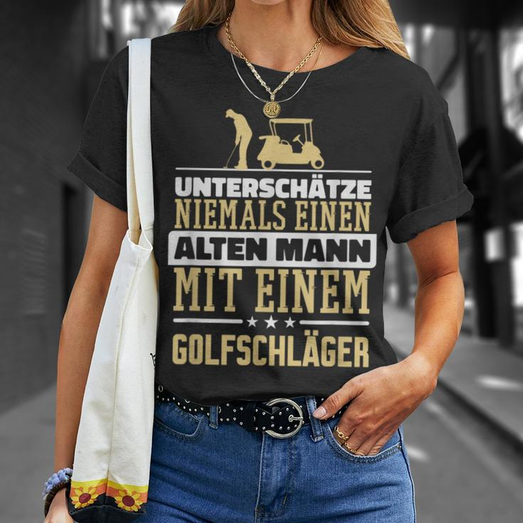 Underschatz Nie Einen Alten Mann Golf Club T-Shirt Geschenke für Sie