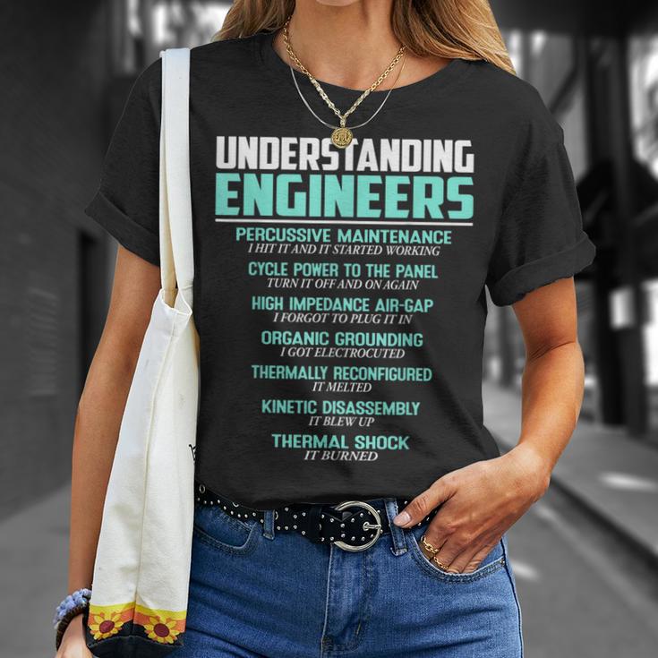 Understanding Engineers Mechanical Sarcastic Engineering T-Shirt Gifts for Her