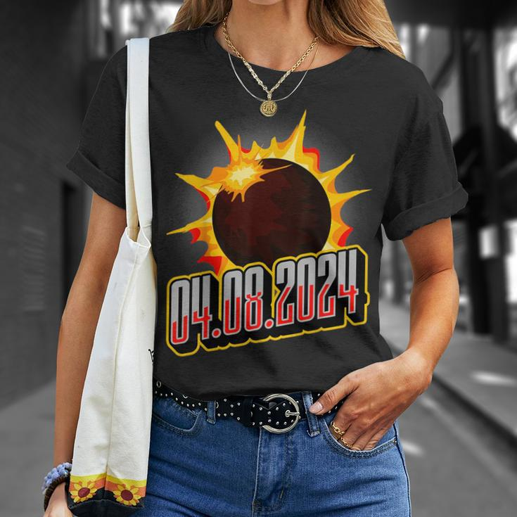 Us Total Partial Eclipse 2024 Usa Astronomer 04082024 T-Shirt Gifts for Her