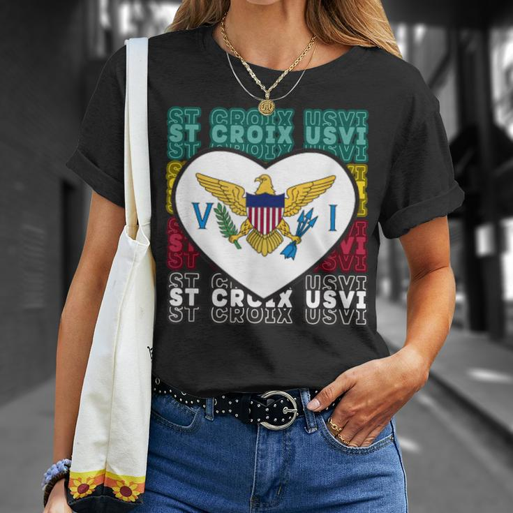 Usvi St Croix Crucian Usvi St Croix Usvi Souvenir T-Shirt Gifts for Her