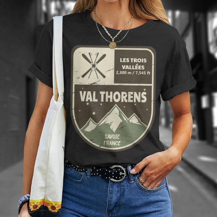 Val Thorens Les Trois Vallées Savoie France Vintage T-Shirt Geschenke für Sie