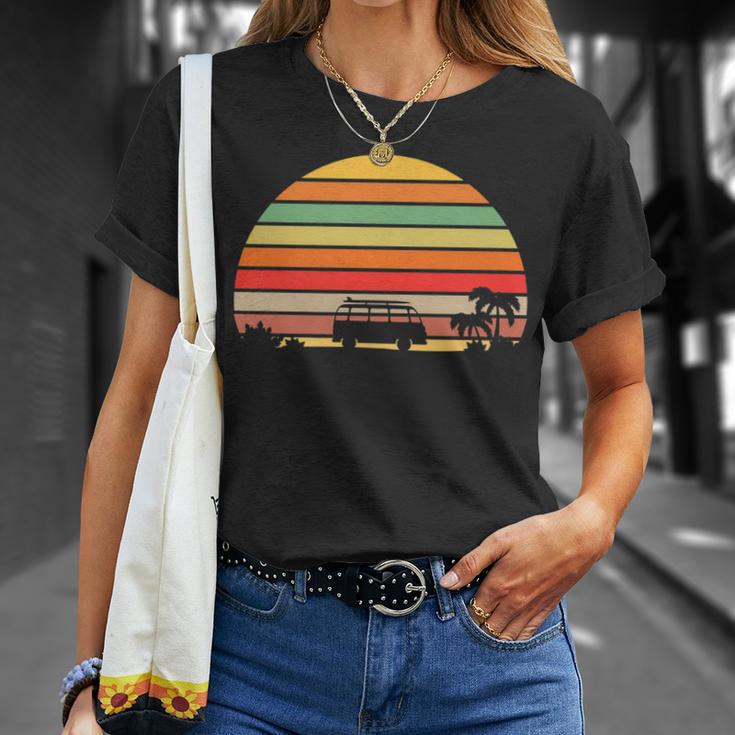 Van Life Is Fun-Retro Vintage Sunset-Beach Lifestyle T-Shirt Gifts for Her