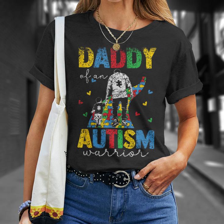 Vater Eines Autismus Kriegers Autisten Autist Autismus Papa T-Shirt Geschenke für Sie