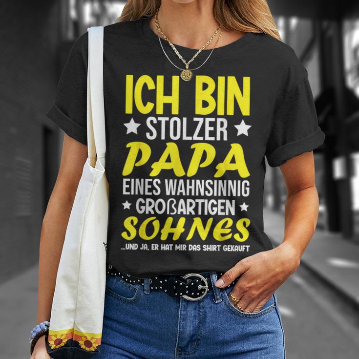 Vatertag Stolzer-Papa -Om Großartigen Sohn Bekommen T-Shirt Geschenke für Sie