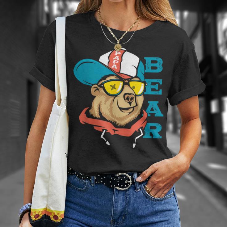 Vatertagsgeschenk Papa Bear Papa Bär Spruch Lustig Für Papa T-Shirt Geschenke für Sie