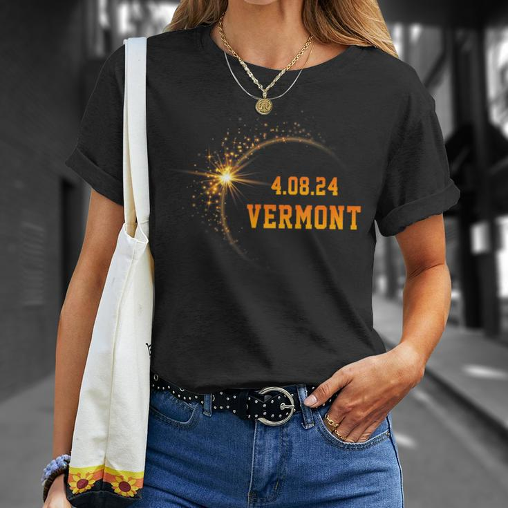 Vermont Of Usa Total Solar Eclipse April 8Th 2024 T-Shirt Gifts for Her