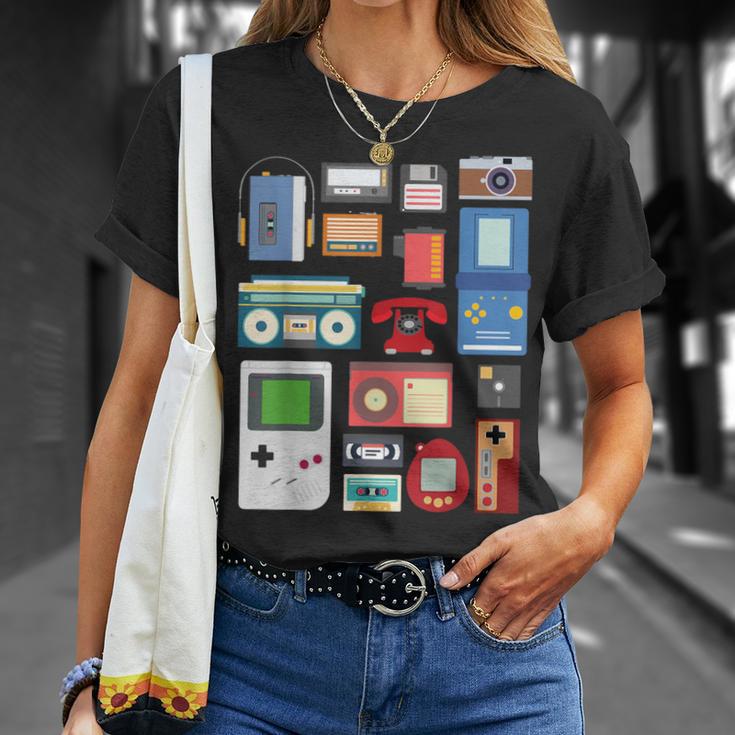 Vintage 90S Technology Old Gadgets T-Shirt Geschenke für Sie