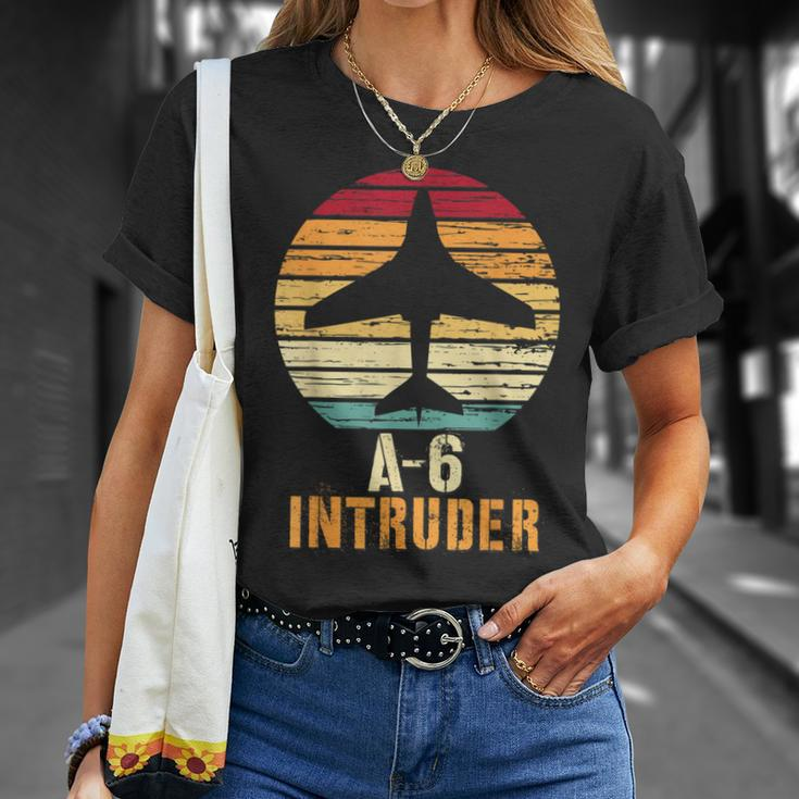 Vintage A-6 Intruder Military Aviation T-Shirt Gifts for Her