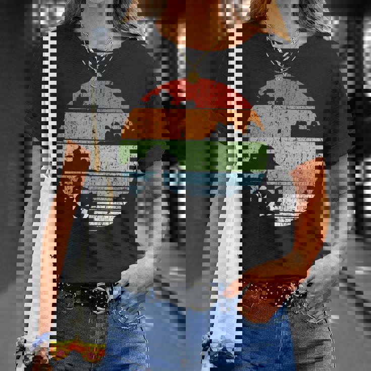 Vintage Cat Retro Cat T-Shirt Geschenke für Sie