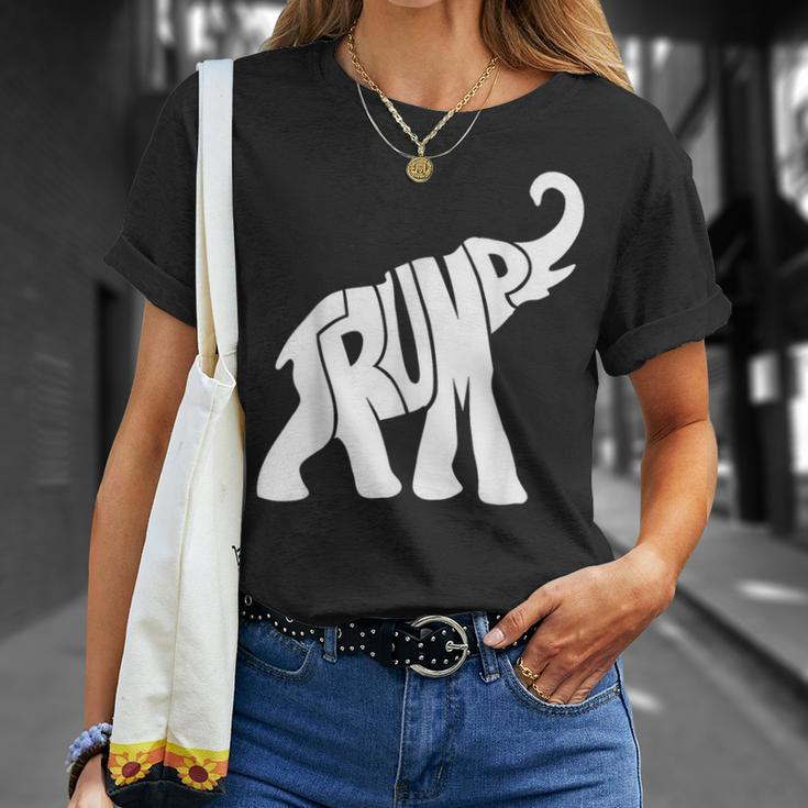 Vintage Donald Trump Vote 2024 Elephant Republican President T-Shirt Gifts for Her