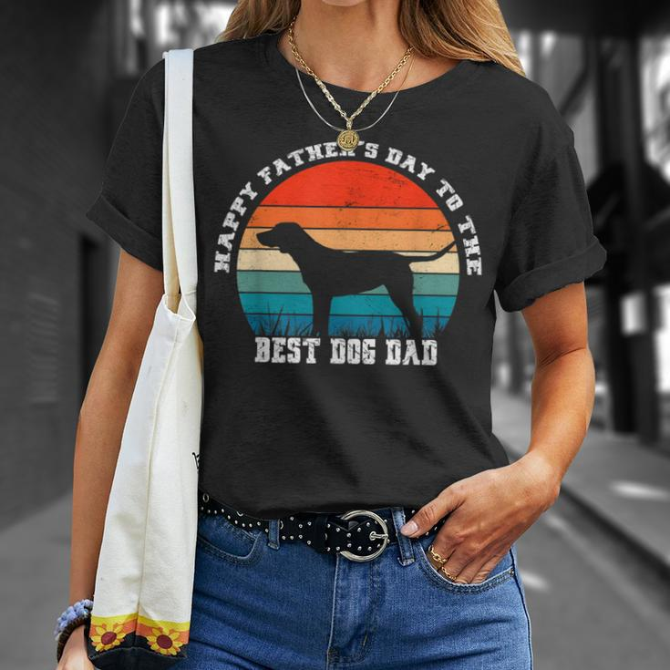 Vintage Happy Father’S Day To The Best Dog Dad T-Shirt Gifts for Her