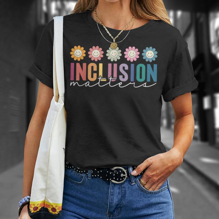 Vintage Inclusion Matters Special Education Neurodiversity T-Shirt Gifts for Her