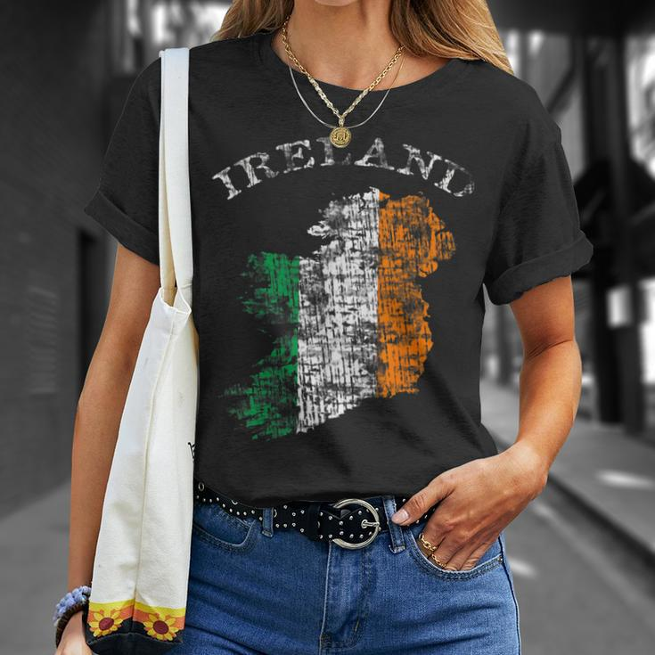 Vintage Ireland Irish Flag T-Shirt Geschenke für Sie