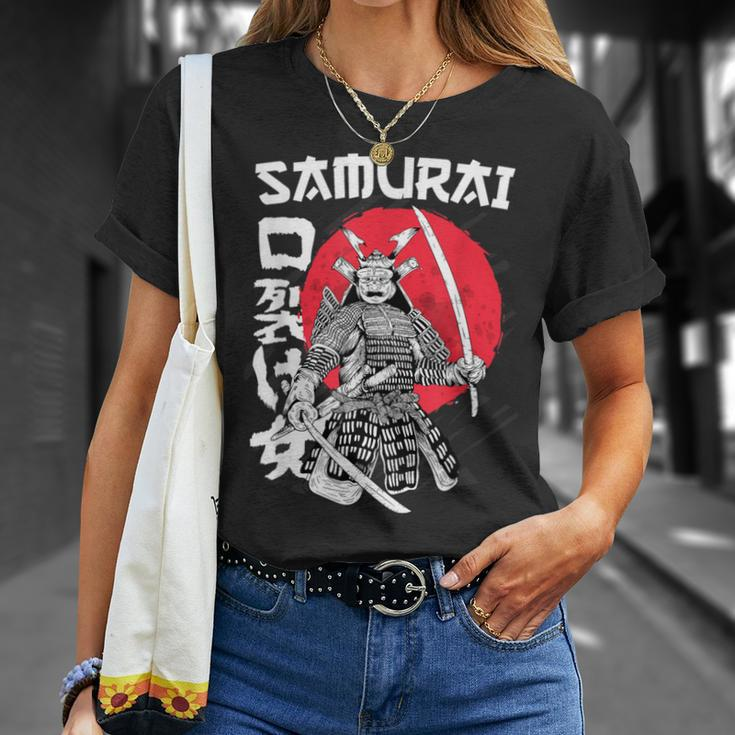 Vintage Japanese Samurai Retro Kanji Warrior Japan Sword T-Shirt Gifts for Her