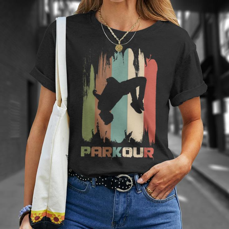 Vintage Parkour Freerunner Retro Parkour Runner T-Shirt Geschenke für Sie
