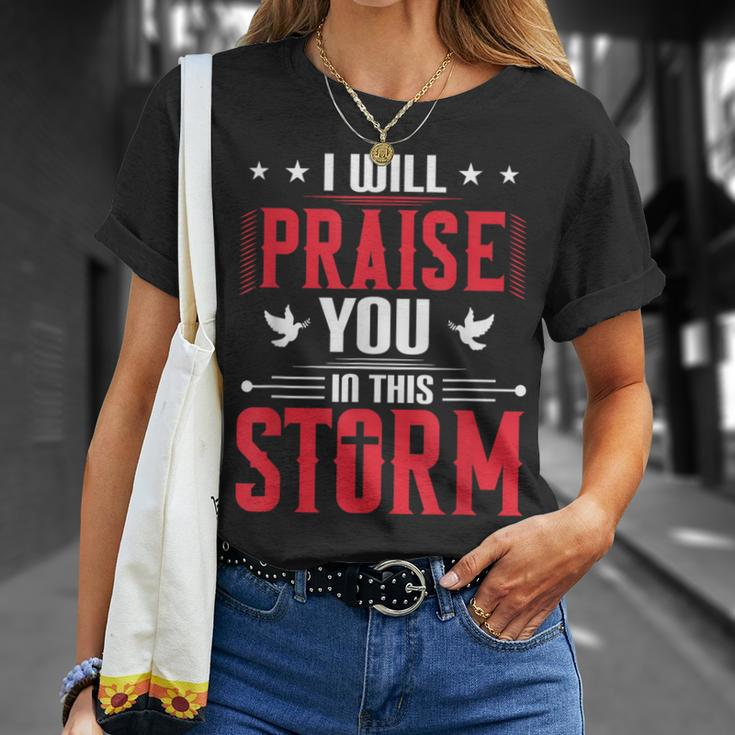 Vintage Praise You In This Storm Lyrics Casting Crowns Jesus T-Shirt Gifts for Her