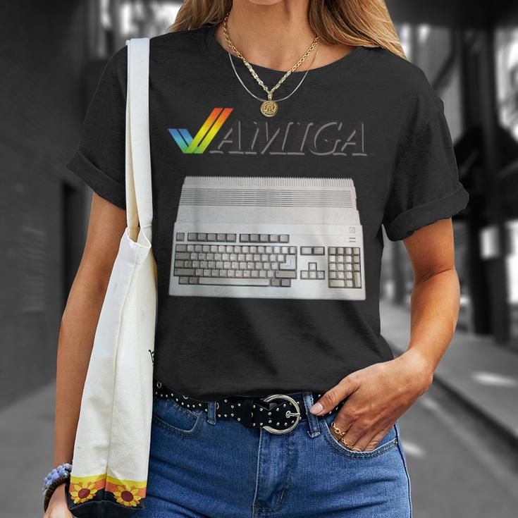 Vintage Retro Computer Amiga 80S Nerd T-Shirt Geschenke für Sie