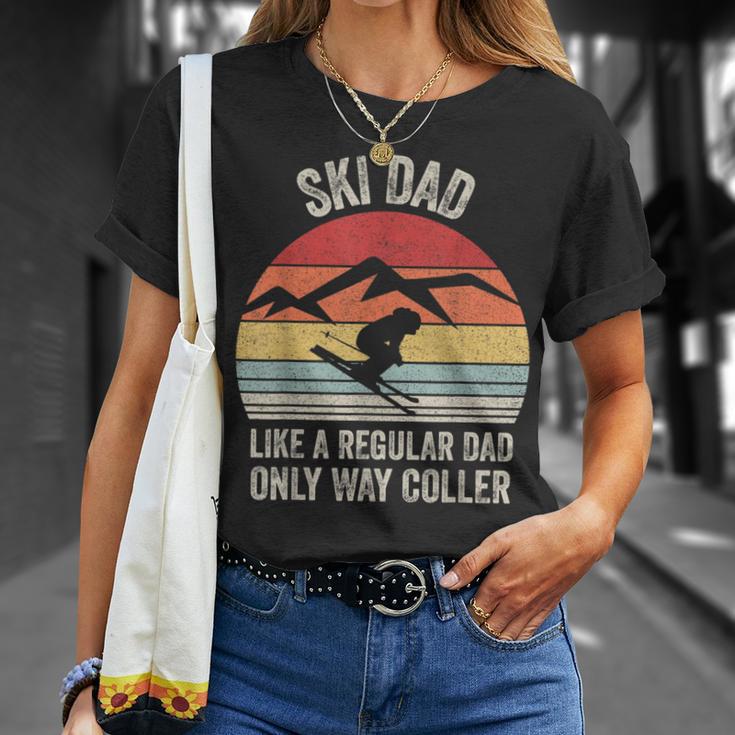 Vintage Retro Ski Dad Like A Regular Dad Only Way Cooler T-Shirt Gifts for Her