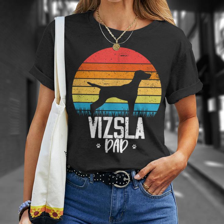 Vizsla Hund Papa Papa Für Eltern T-Shirt Geschenke für Sie