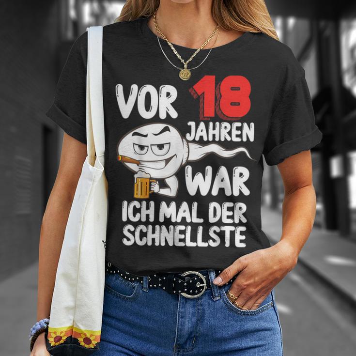 Vor 18 Jahren War Ich Mal Der Fastelste 18Th Birthday T-Shirt Geschenke für Sie