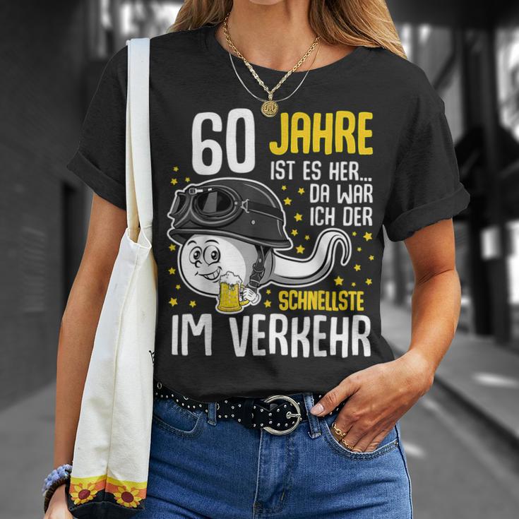 Vor 60 Jahen Der Fastest In Transport 60Th Birthday Man T-Shirt Geschenke für Sie