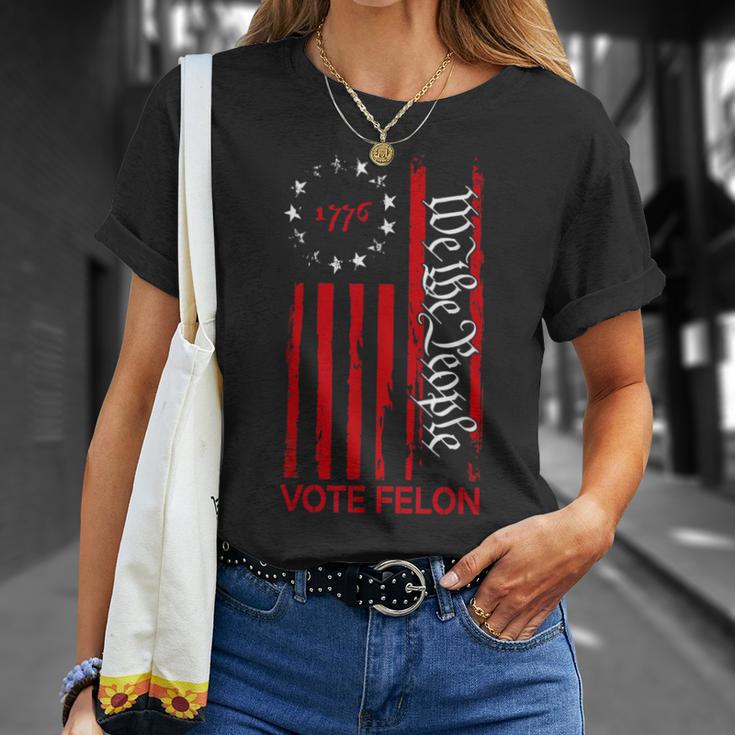 Vote Felon Trump 2024 45 And 47 Voting For The Felon T-Shirt Gifts for Her