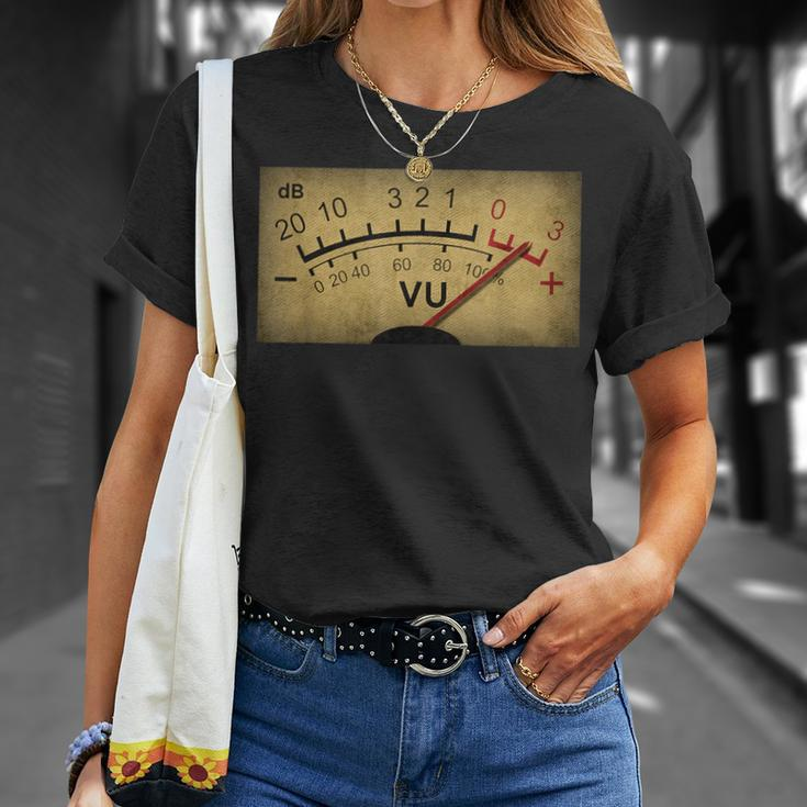 Vu Meter Retro Grunge Db Dj Vintage T-Shirt Gifts for Her