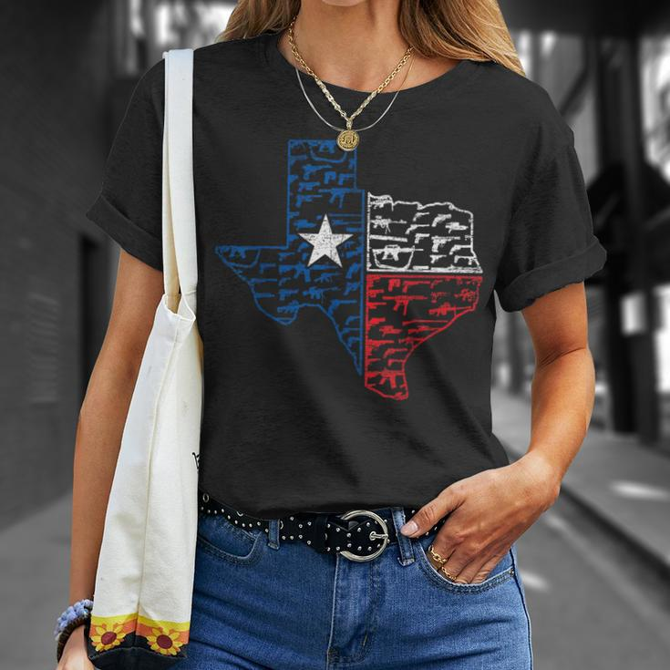 Weapons Texas Flag Usa Texas T-Shirt Geschenke für Sie