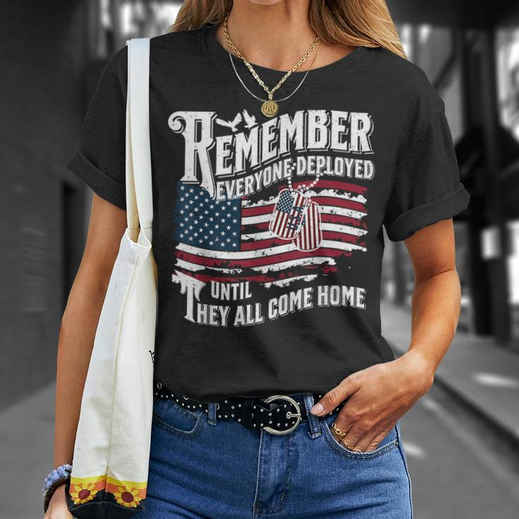 We Wear Red Friday Military Support Our Troops Deployment T-Shirt Gifts for Her