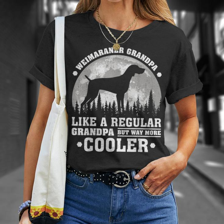 Weimaraner Grandpa Vintage Weimaraner Dog Father's Day T-Shirt Gifts for Her