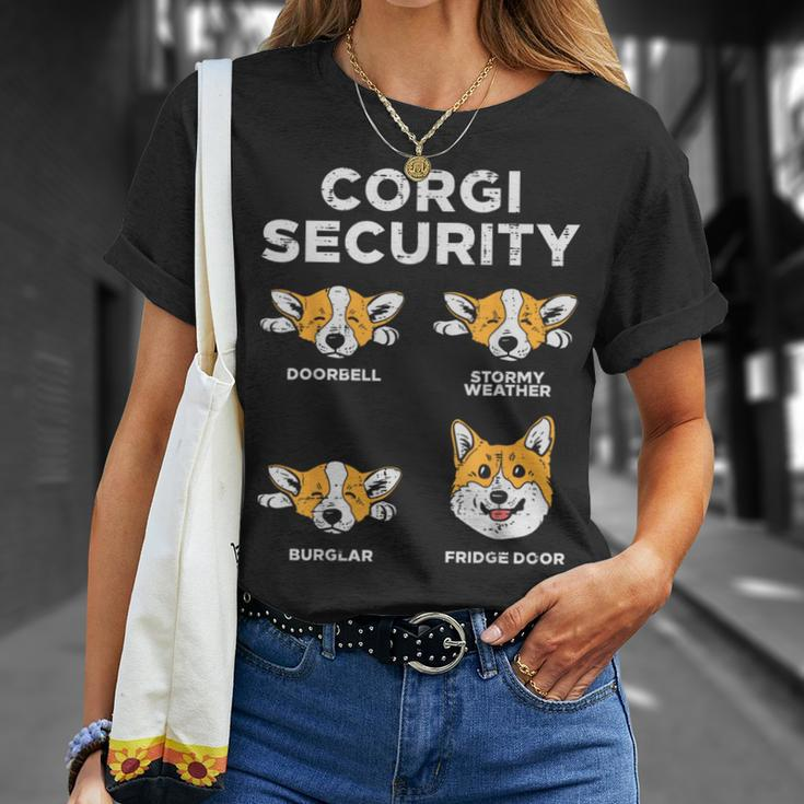Welsh Corgi Security Animal Pet Dog Lover Owner T-Shirt Gifts for Her