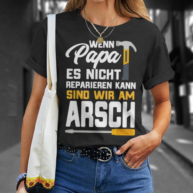 Wenn Papa Es Nicht Reparieren Kann Dad Craftsman T-Shirt Geschenke für Sie