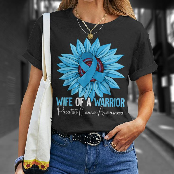 Wife Of A Warrior Prostate Cancer Awareness T-Shirt Gifts for Her