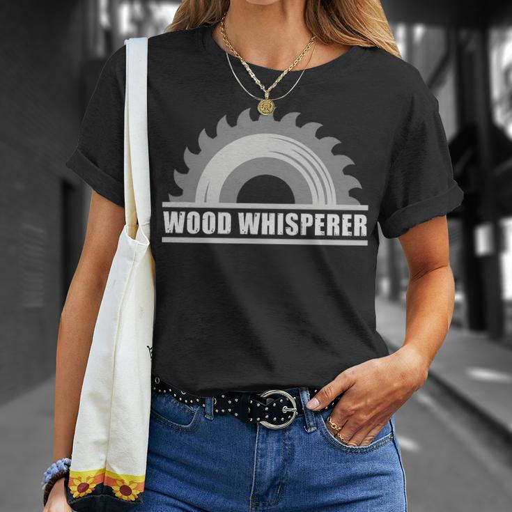 Woodworking Carpenter Sawdust Fathers Day T-Shirt Gifts for Her