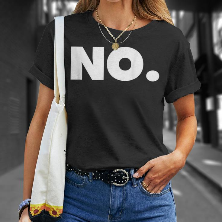 The Word No A That Says No T-Shirt Gifts for Her