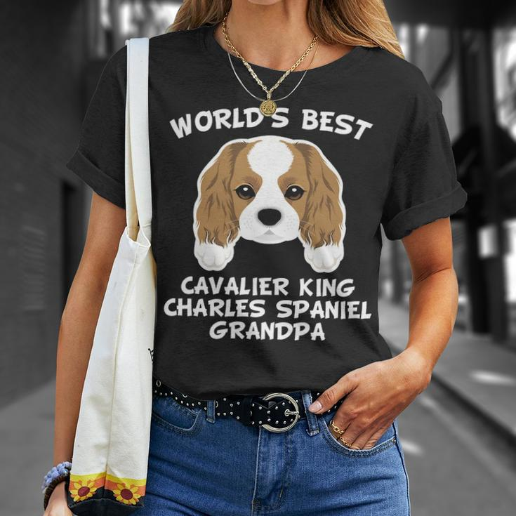 World's Best Cavalier King Charles Spaniel Grandpa T-Shirt Gifts for Her