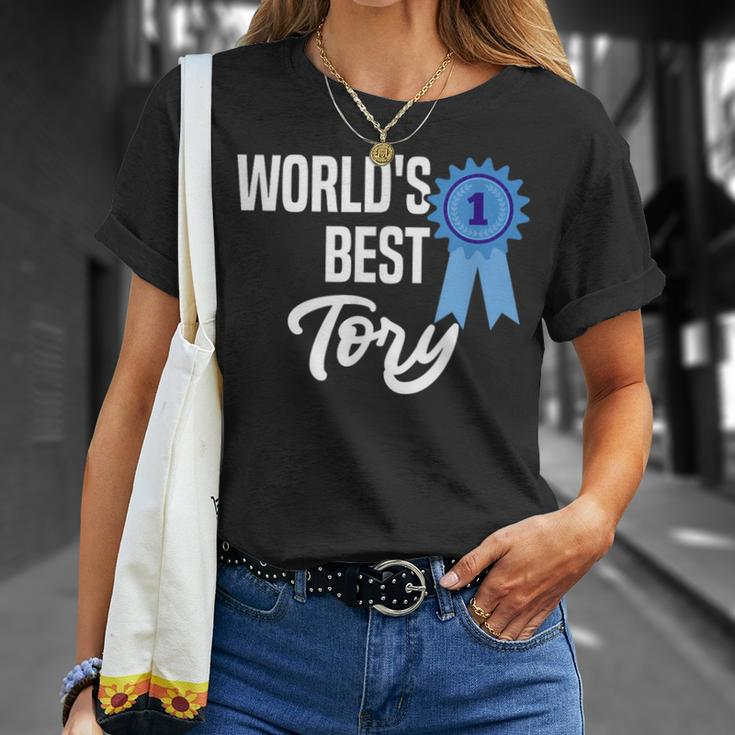 World's Best Tory Name Personalized T-Shirt Gifts for Her
