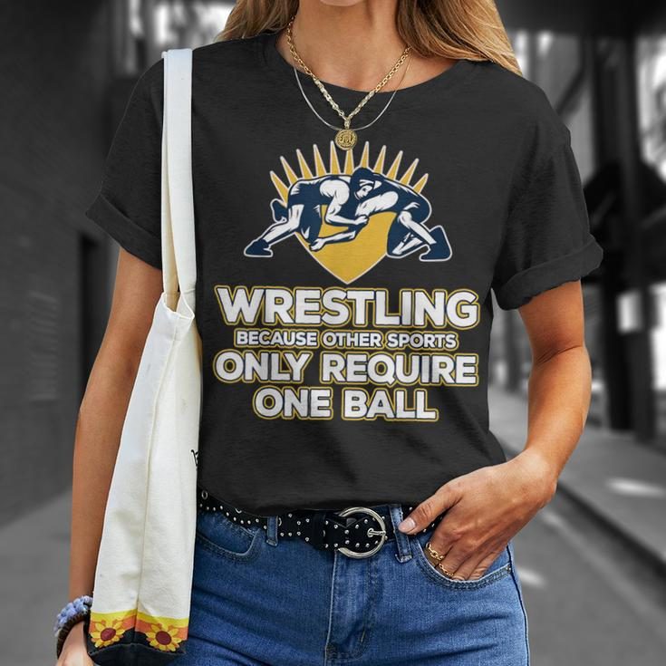 Wrestling Only One BallT-Shirt Gifts for Her