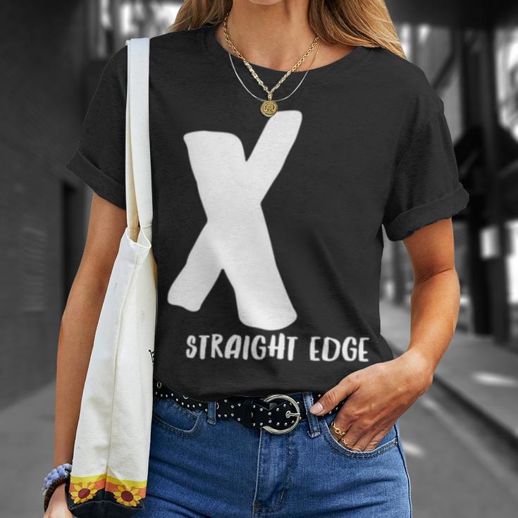 X Straight Edge Hardcore Punk Rock Band Fan Outfit T-Shirt Gifts for Her