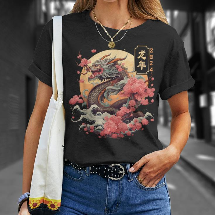 Year Of The Dragon 2024 Chinese Zodiac T-Shirt Gifts for Her