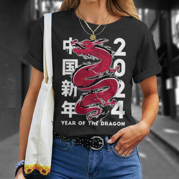 Year Of The Dragon 2024 Zodiac Chinese New Year 2024 T-Shirt Gifts for Her