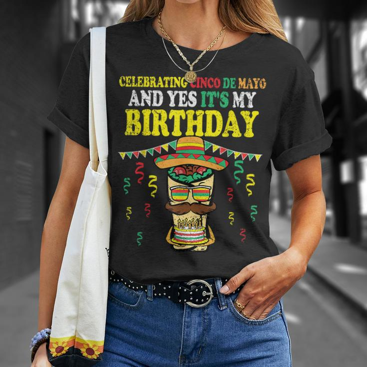 Yes Its My Birthday Cinco De Mayo Bday Mexican Fiesta T-Shirt Gifts for Her